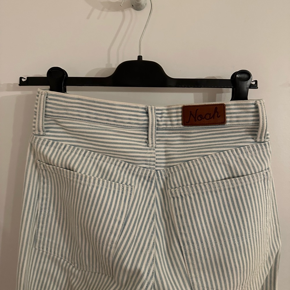 Blue and white striped Noah jeans